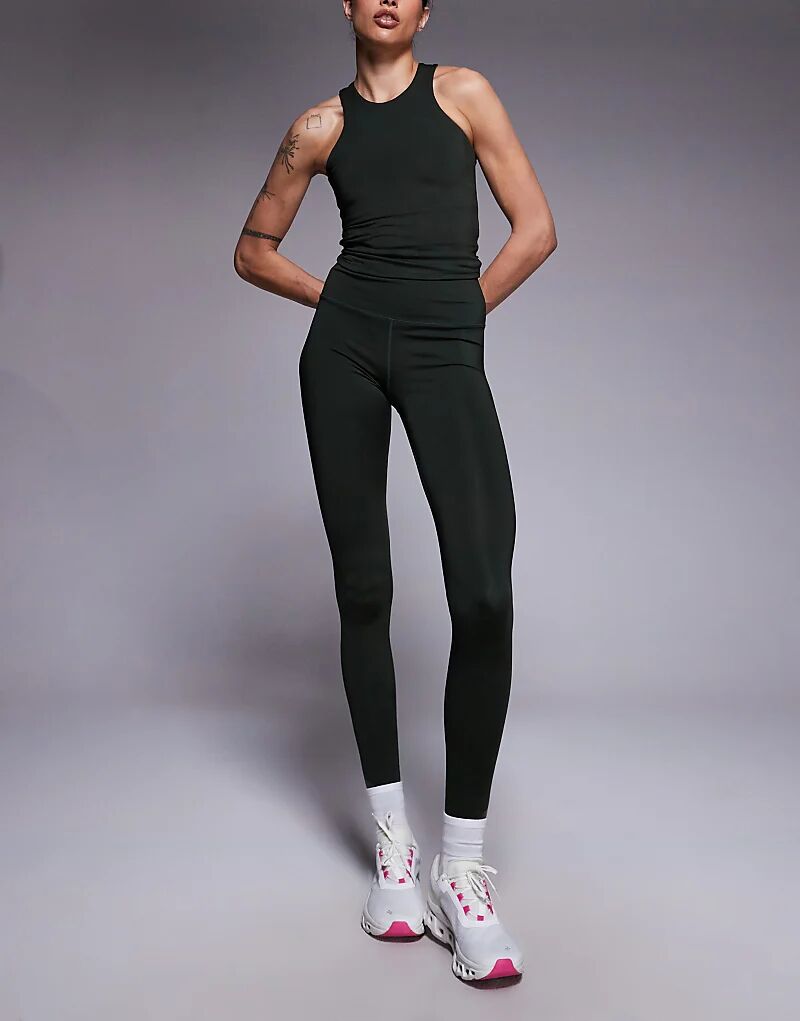 

4505 Tall Icon Active Bum Sculpt спортивные леггинсы с высокой талией и внутренним карманом цвета темного хаки