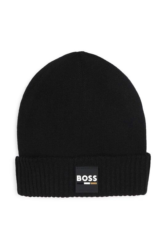 

Детская шапка из смесовой шерсти Boss, черный
