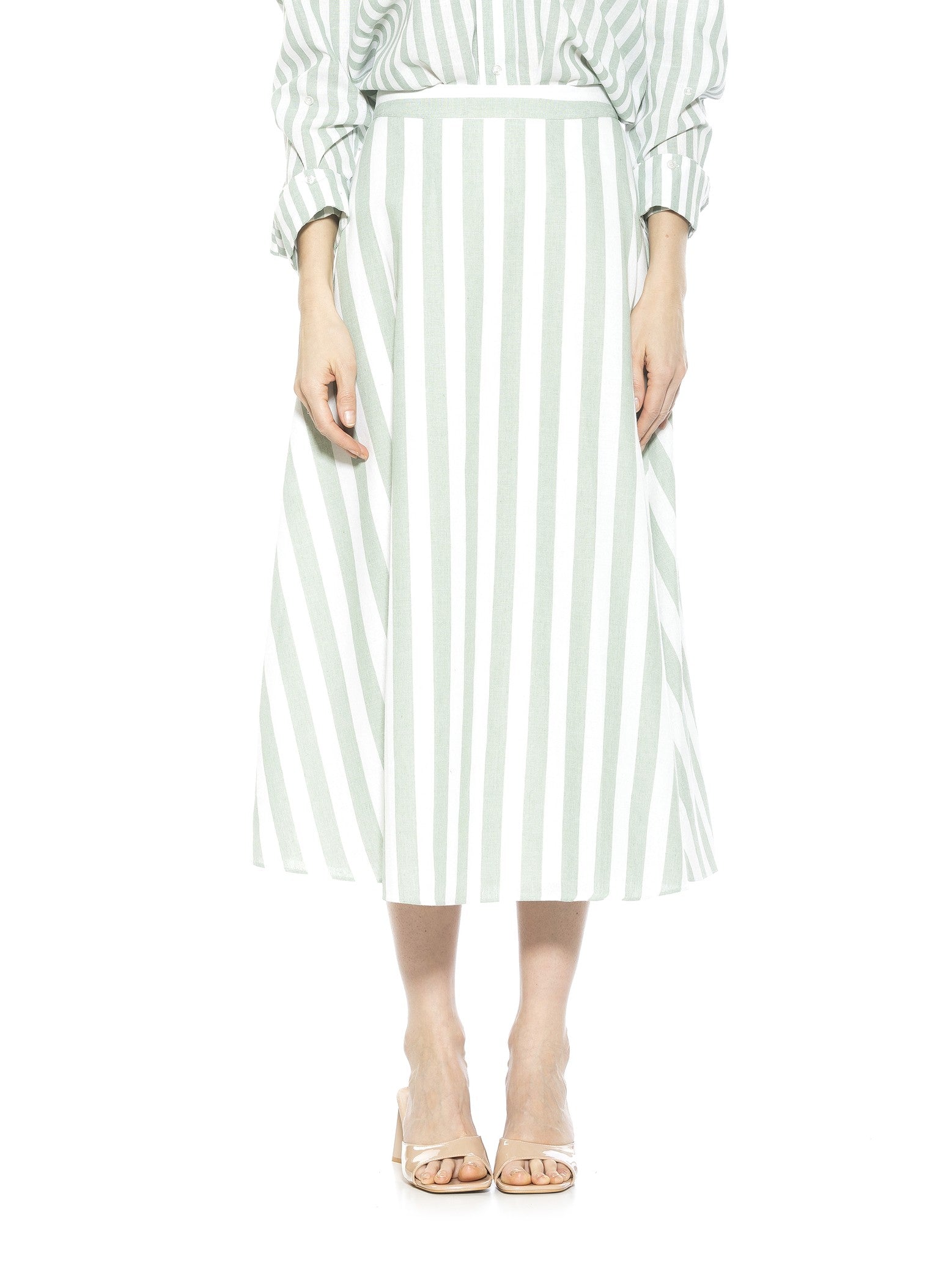 

Юбка в полоску Brilyn ALEXIA ADMOR, цвет green stripe