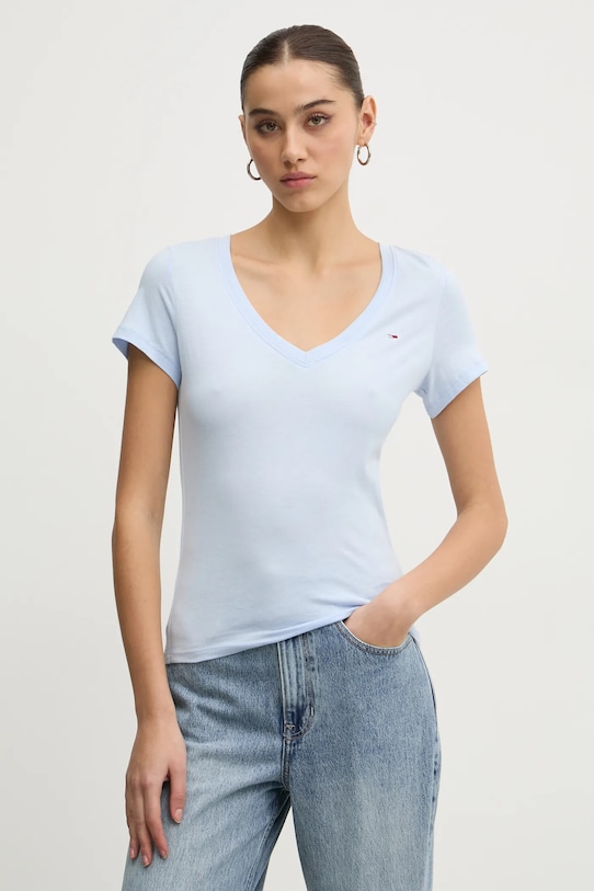 

Хлопковая футболка Tommy Jeans, синий