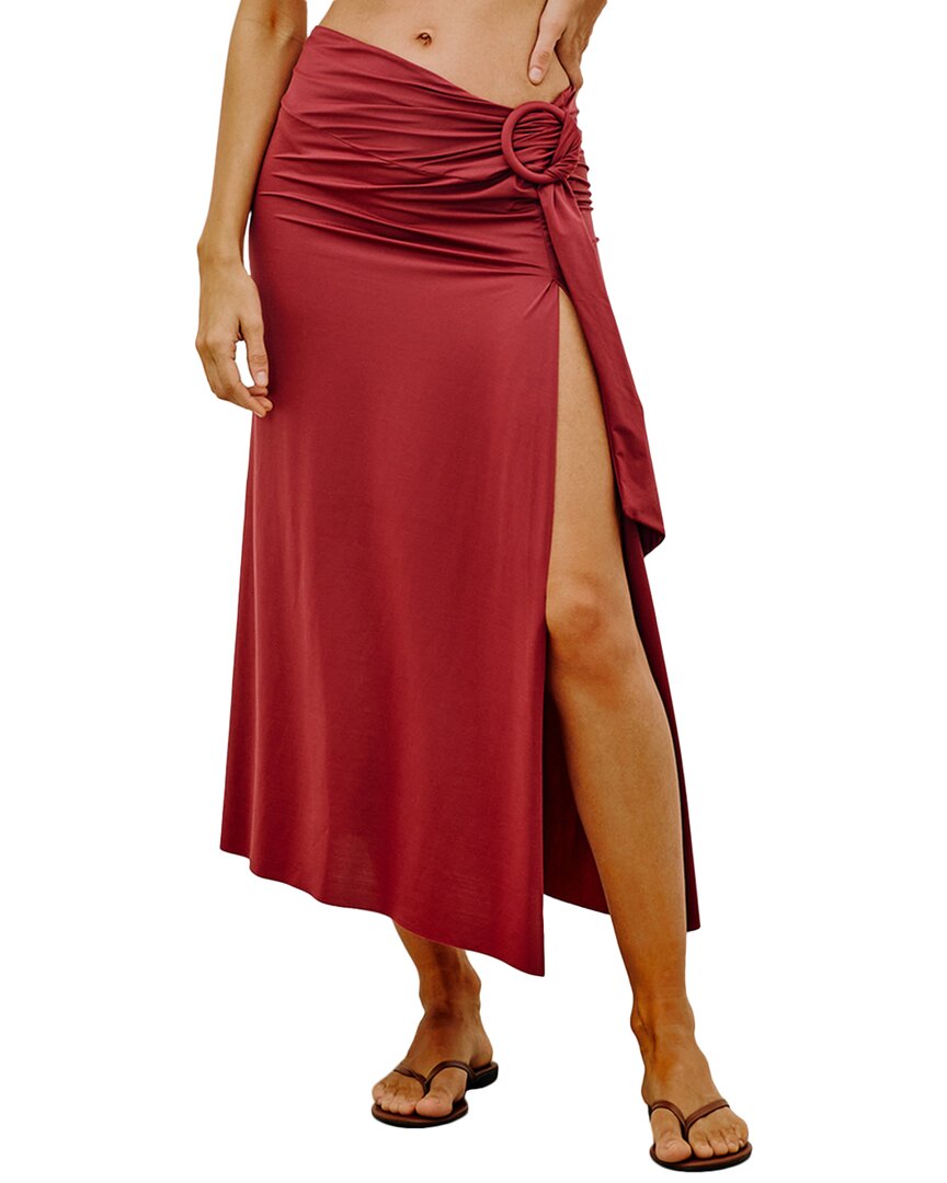 

Юбка миди ViX Solid Alana, цвет cranberry