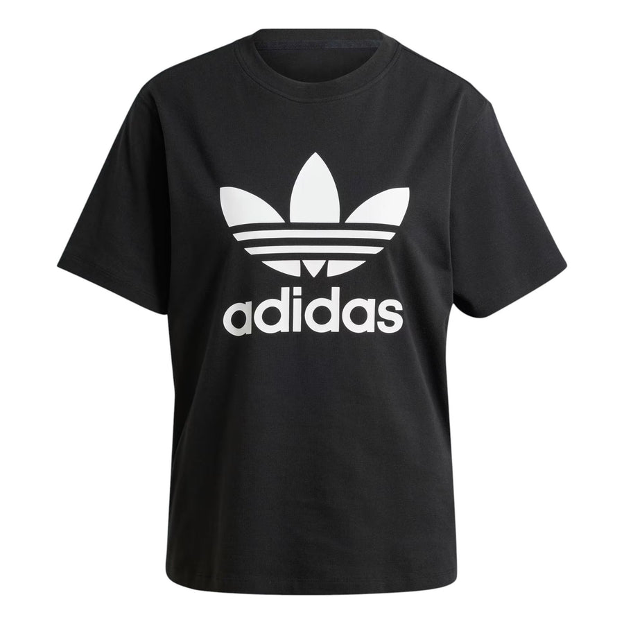 

Футболка (WMNS) adidas Trefoil Regular T-shirt 'Black White', черный