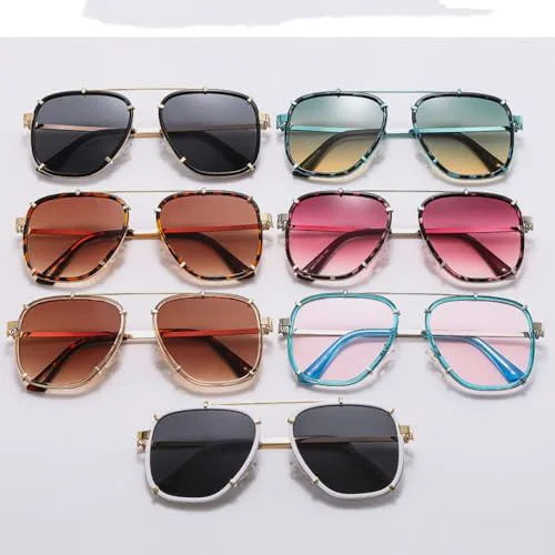 

Винтажные солнцезащитные очки для женщин, мужские солнцезащитные очки, ретро-стиль, градиентные, модные, с защитой от УФ-излучения UV400 MTZJH, Blue Pink