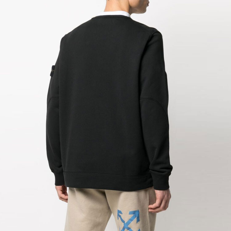 Толстовка мужская Stone Island с карманами на молнии, черный — фото 3