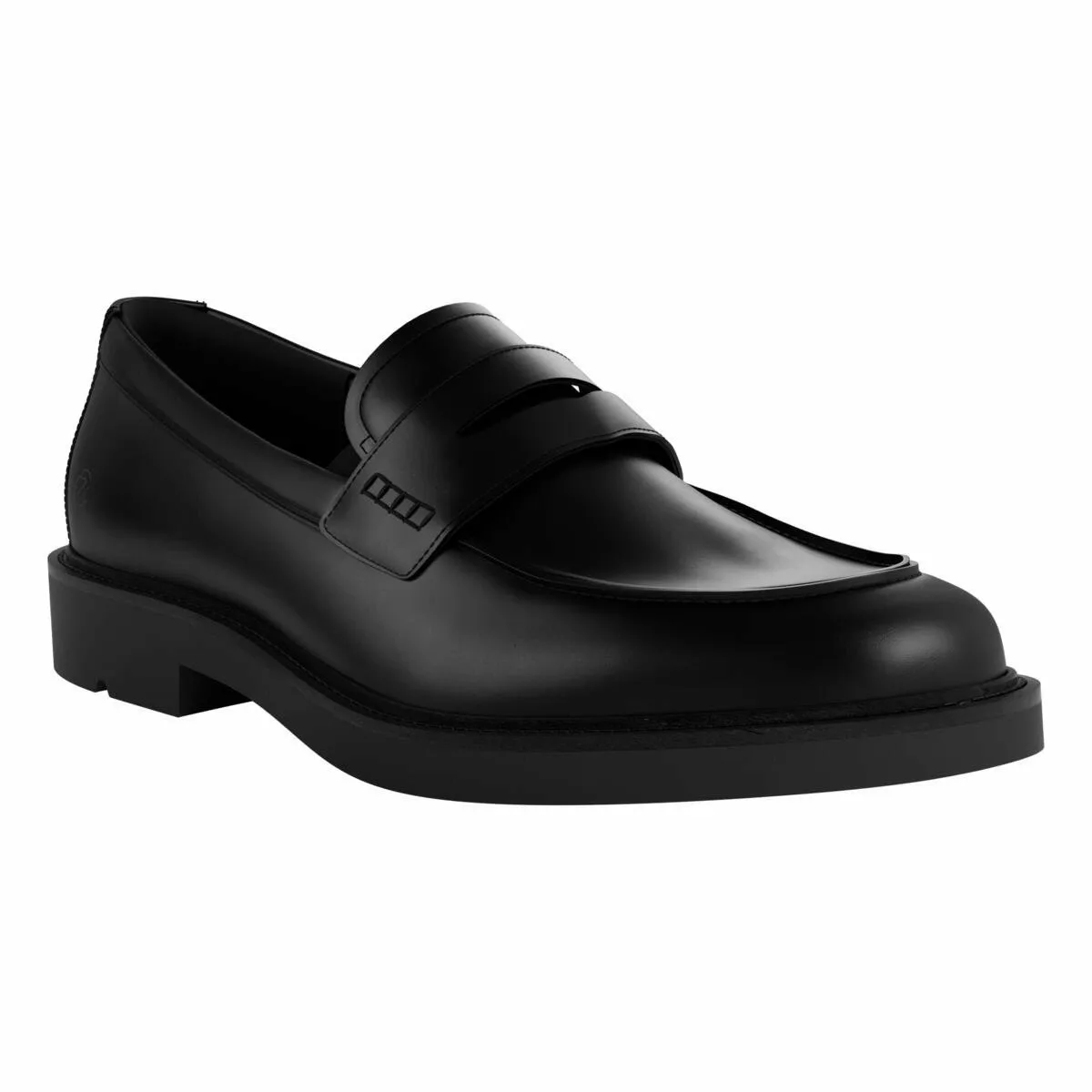 Мужские деловые лоферы ECCO из натуральной кожи Metropole London, BLACK