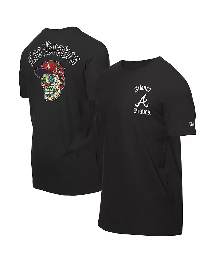 

Мужская черная футболка Atlanta Braves Sugar Skulls New Era