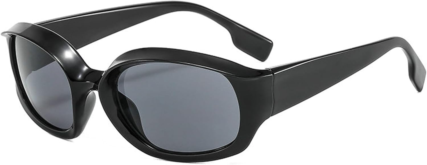 

Солнцезащитные очки большого размера для женщин и мужчин, роскошные очки-маска в крупной оправе, защитные очки с плоским верхом и прозрачными линзами, защита от УФ-излучения UV400 helena, Black