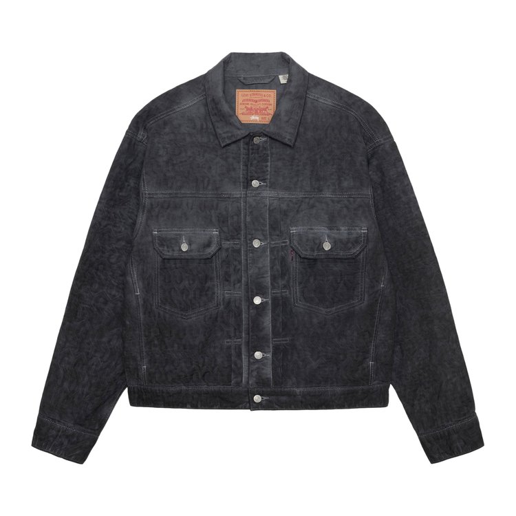 

Спортивная куртка Levi'S Levi's x Stussy Dyed Jacquard 'Black', черный