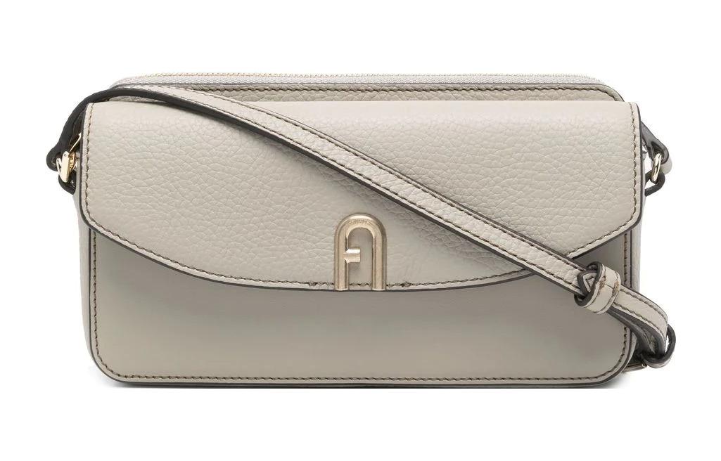 

Furla Сумка кроссбоди мини из телячьей кожи светло-серая женская