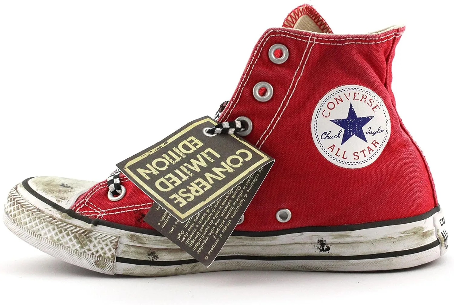 Кеды Converse, унисекс взрослые Chuck Taylor All Star High Limited Edition Canvas High Trainers Red, красный — фото 2