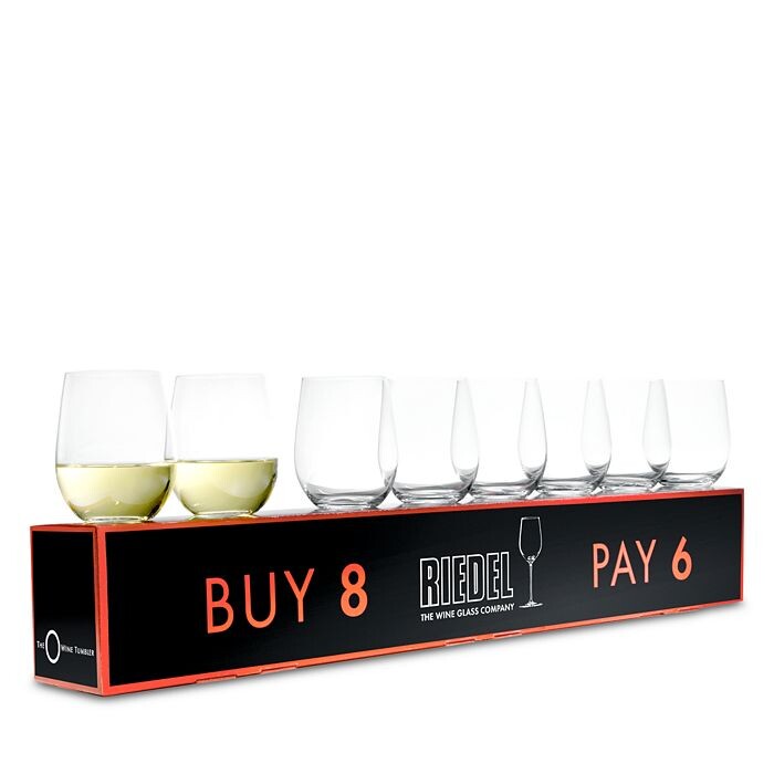 

Riedel O Бокалы для Шардоне без ножки, заплатите 6, получите 8, белый