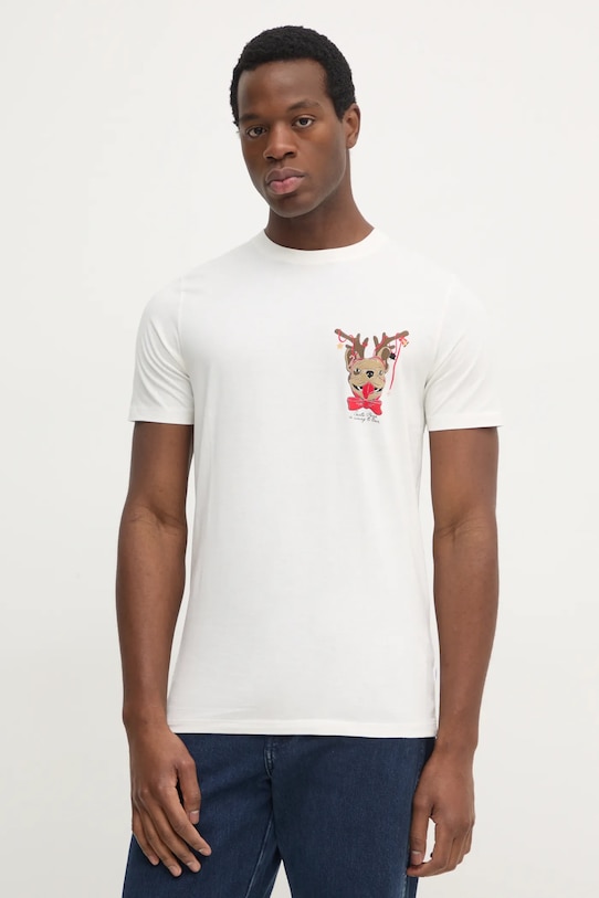 

Хлопковая футболка Lindbergh, бежевый