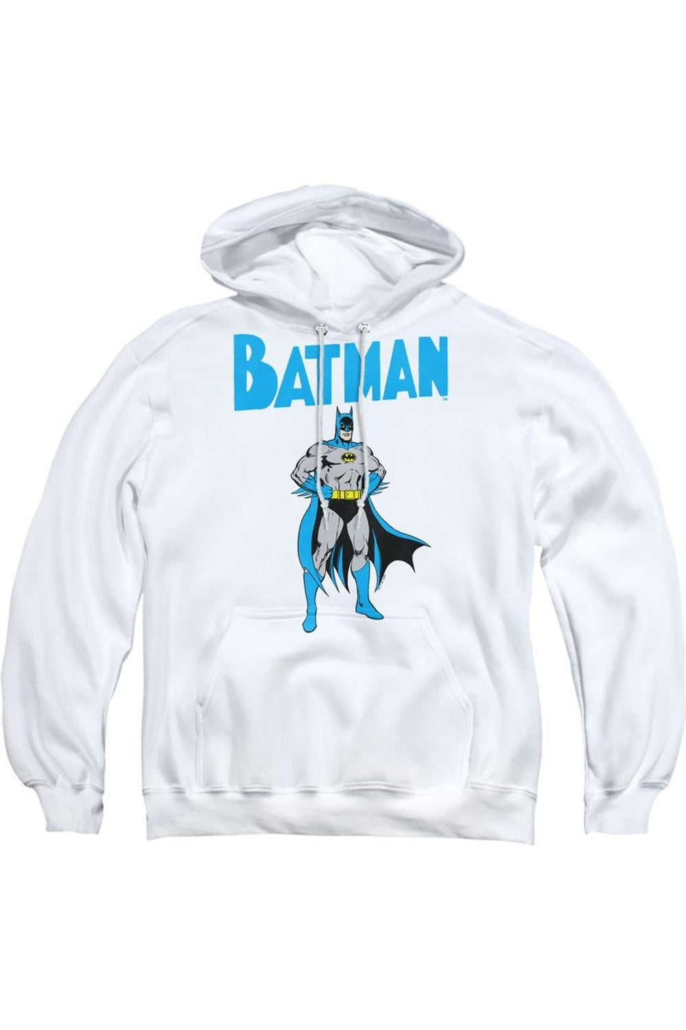 

Толстовка с капюшоном Batman Stance для взрослых Gildan, белый