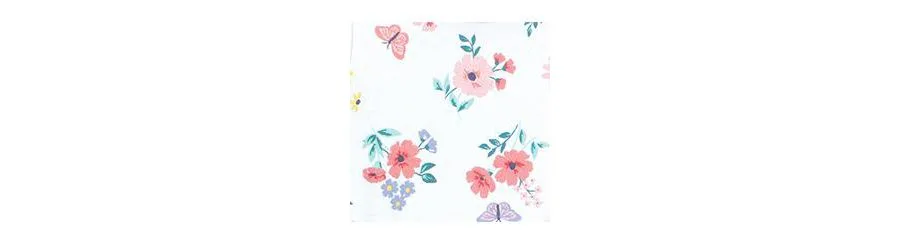 Комплект из 3 мягких хлопковых боди на каждый день Hudson Baby, Butterfly Floral Tutu — фото 2