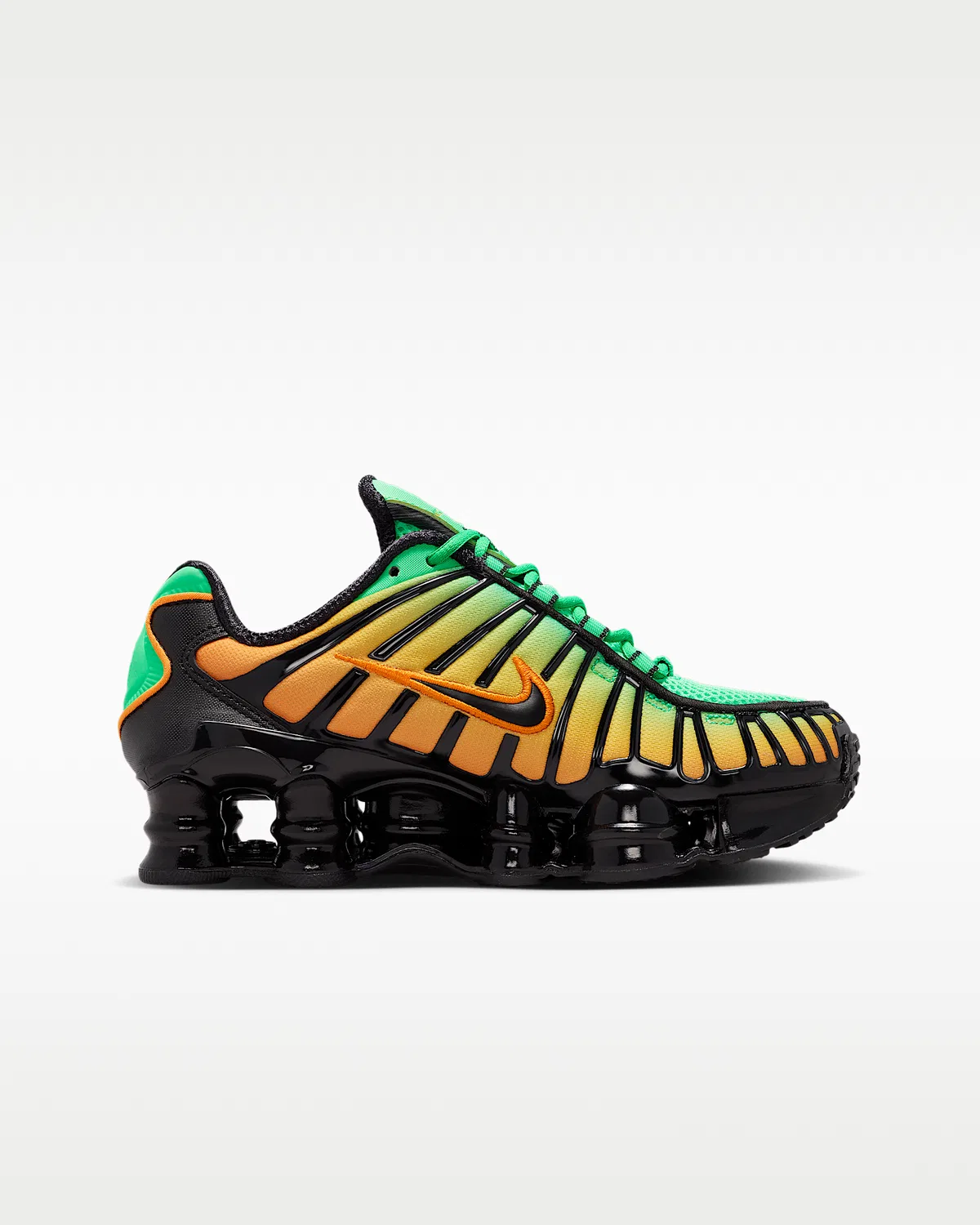 Детские кроссовки Nike Shox TL, Green Shock/Bright Ceramic/Black/Black — фото 3