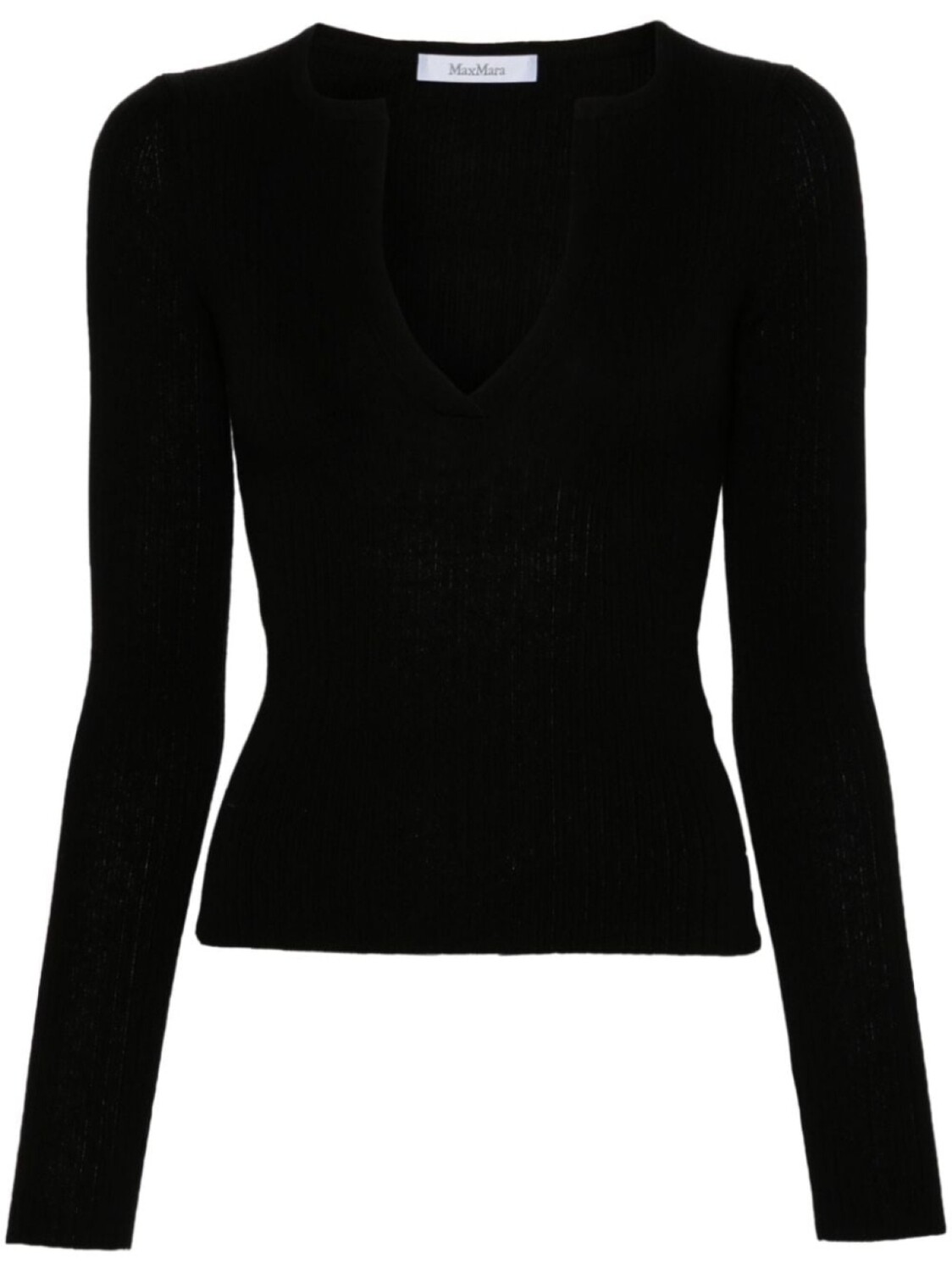 

Max Mara джемпер Urlo в рубчик, черный