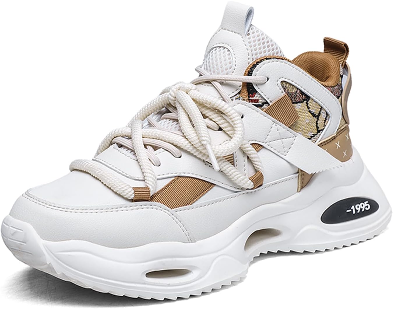 

Мужские повседневные спортивные кроссовки для тенниса, бега, ходьбы и тренировок, модные массивные кроссовки для мужчин Spwagym, коричневый