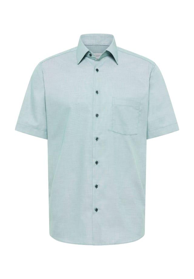 

Рубашка из хлопка современный крой Eterna, зеленый