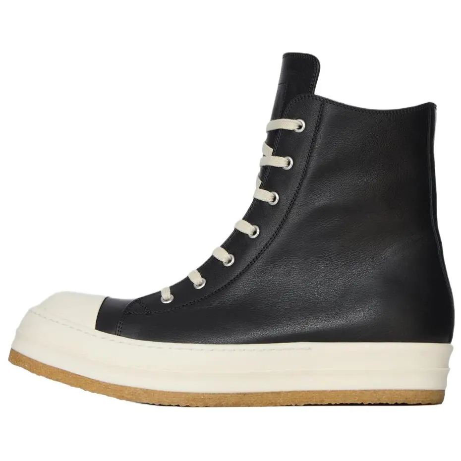 RICK OWENS Кроссовки High Top для скейтбординга из кожи RO, женские, черные