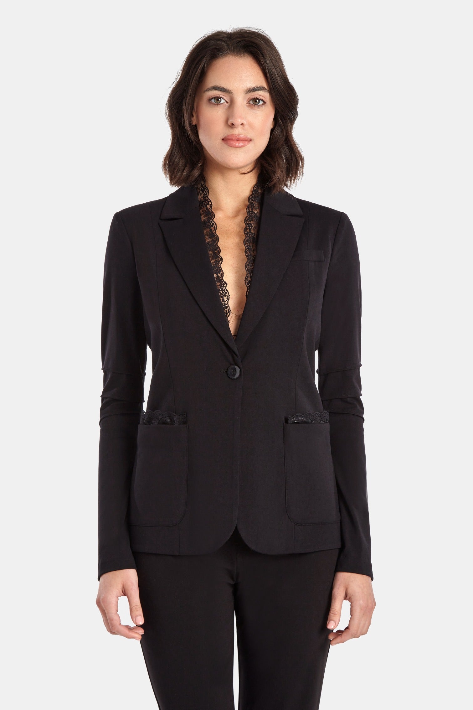 

КРУЖЕВНОЙ ПИДЖАК LEAR Capsule 121, цвет black with lace