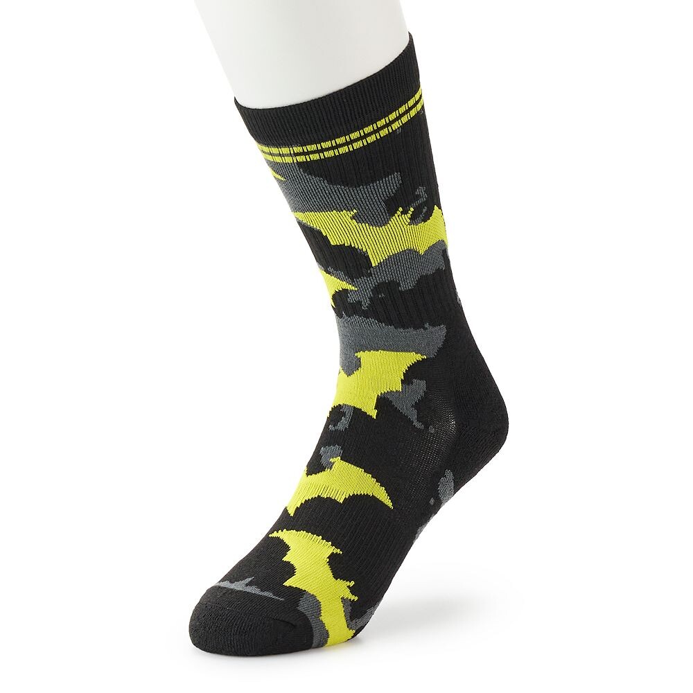 

Мужские носки Bioworld Novelty Crew, цвет Black Yellow Batman