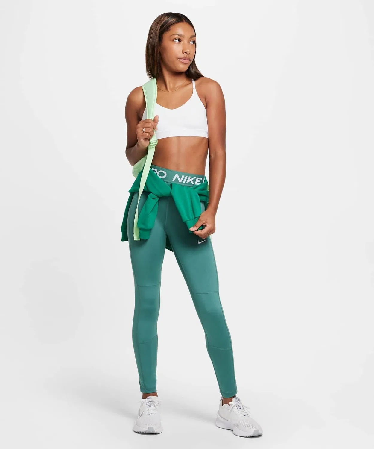 Спортсбра Nike Indy Girls' белый — фото 2