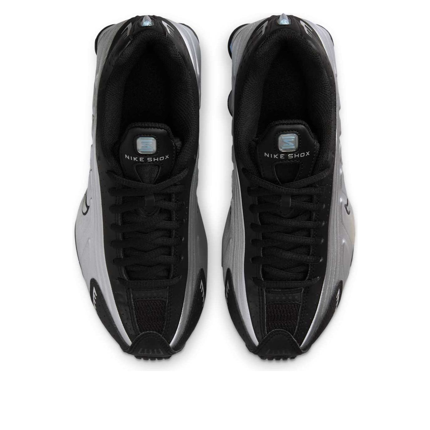 Кроссовки (GS) Nike Shox R4 'Metallic Silver Black Psychic Blue' — фото 4