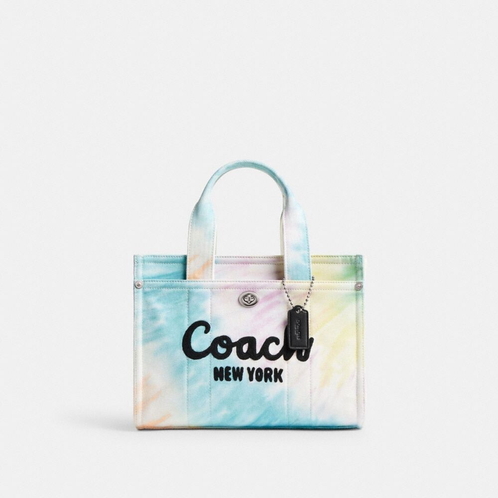 

Сумка-тоут Cargo 26 с принтом радужный тай-дай COACH, цвет silver/multi