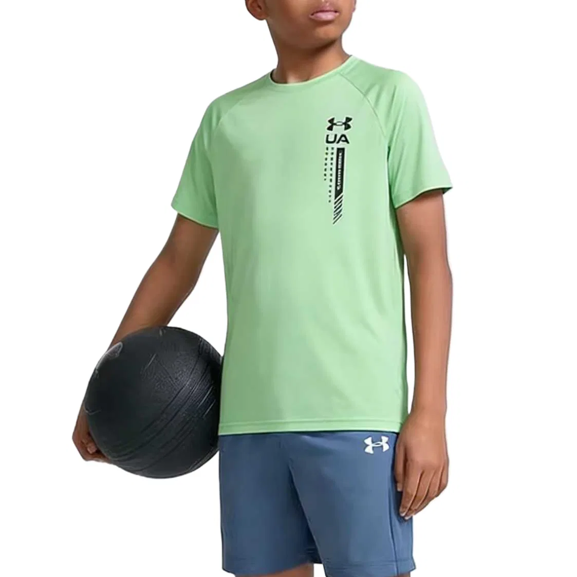 Футболка SS26 Kids' Under Armour, Aurora Green — фото 3