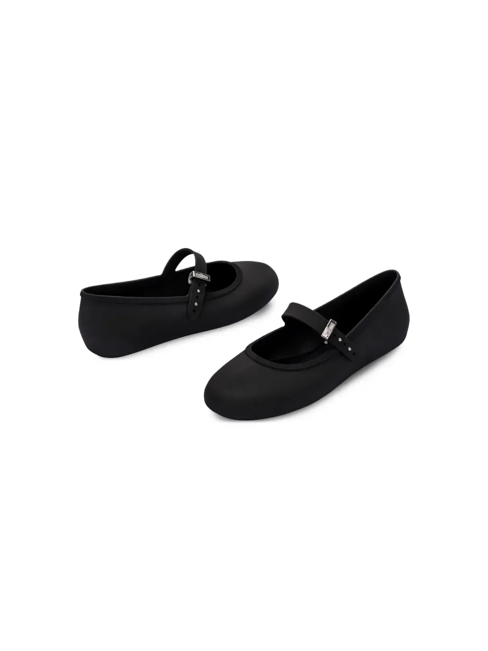 Балетки с застежкой-пряжкой Mini Melissa, черный — фото 3