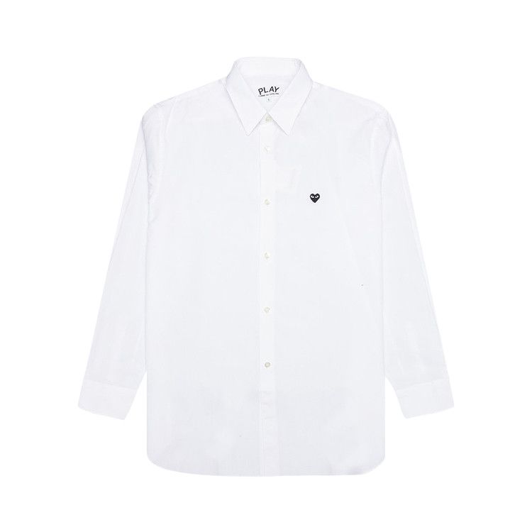

Топ Comme des Garçons PLAY Small Heart Button Down, White