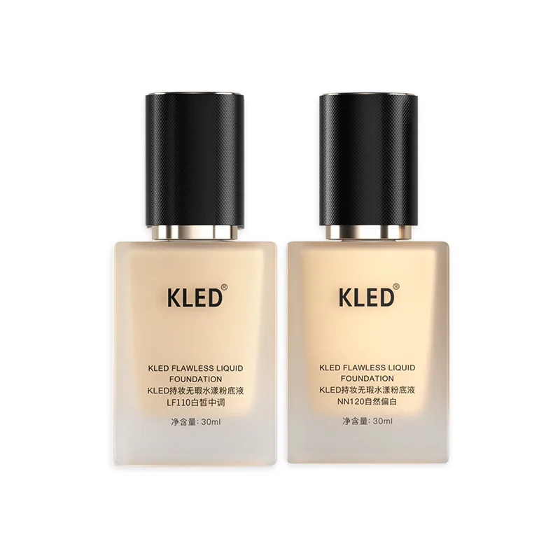 KLED Стойкий тональный крем Aqua Foundation, 【Dry Skin/Mixed Dry Skin】LF110 Fair Heart + NN120 Natural White