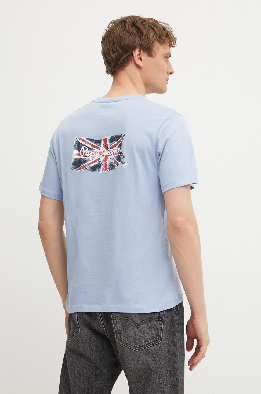 

Футболка из хлопка BACK CLAG Pepe Jeans, синий