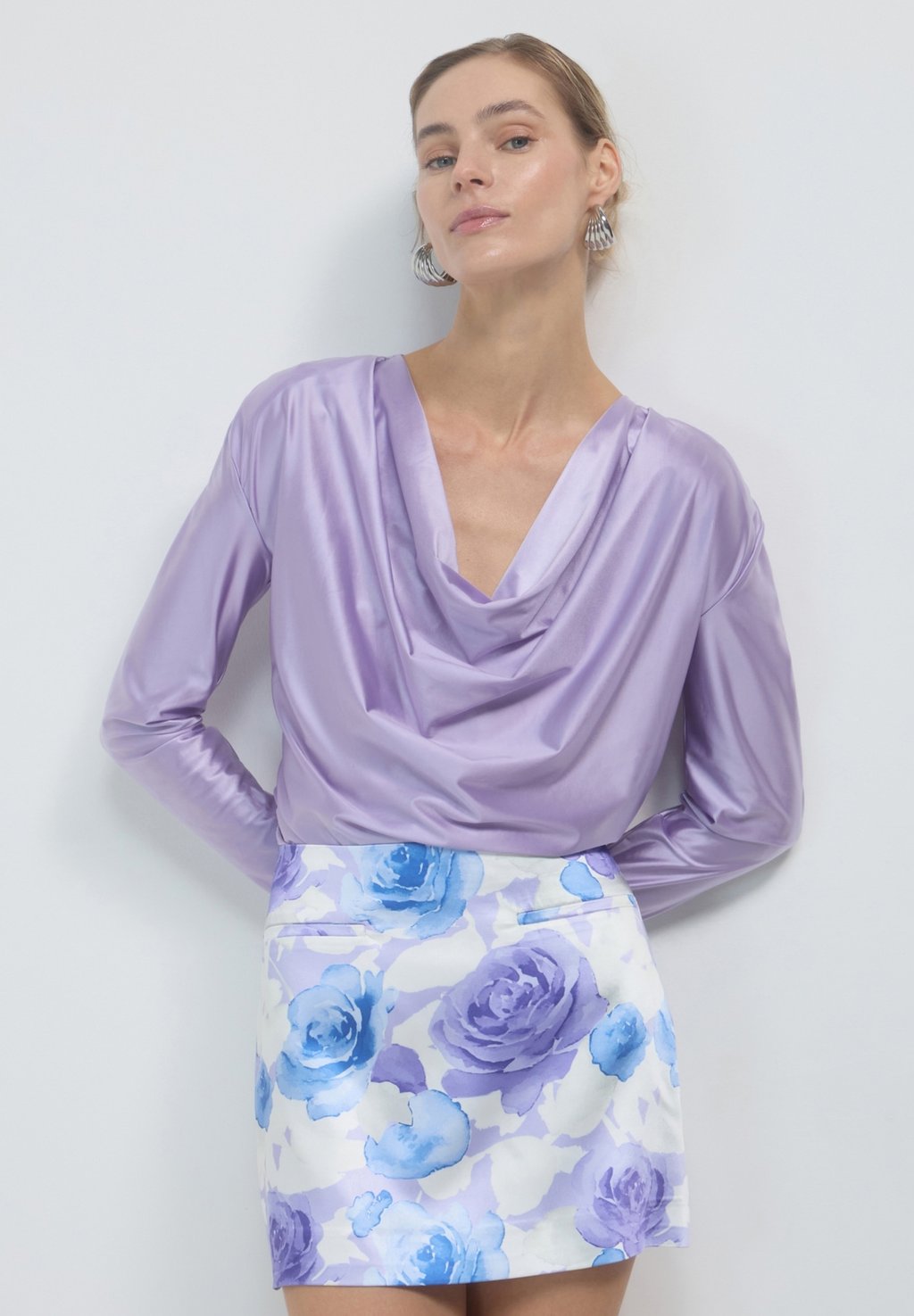 

Мини-юбка A-line skirt Calliope, сиреневый