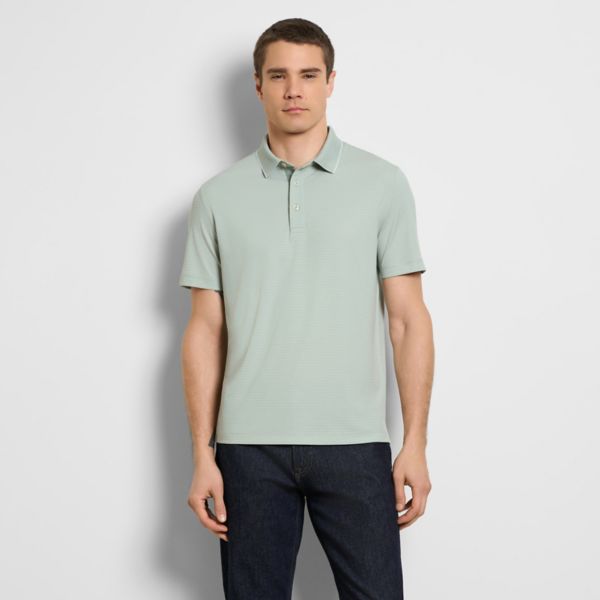 

Мужское спортивное поло в полоску Birdeye Van Heusen, цвет aqua gray