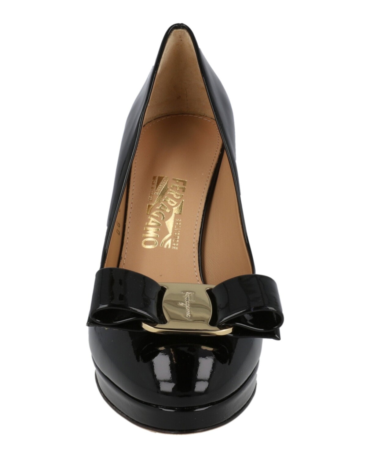 

Туфли Osimo из лакированной кожи Salvatore Ferragamo, черный