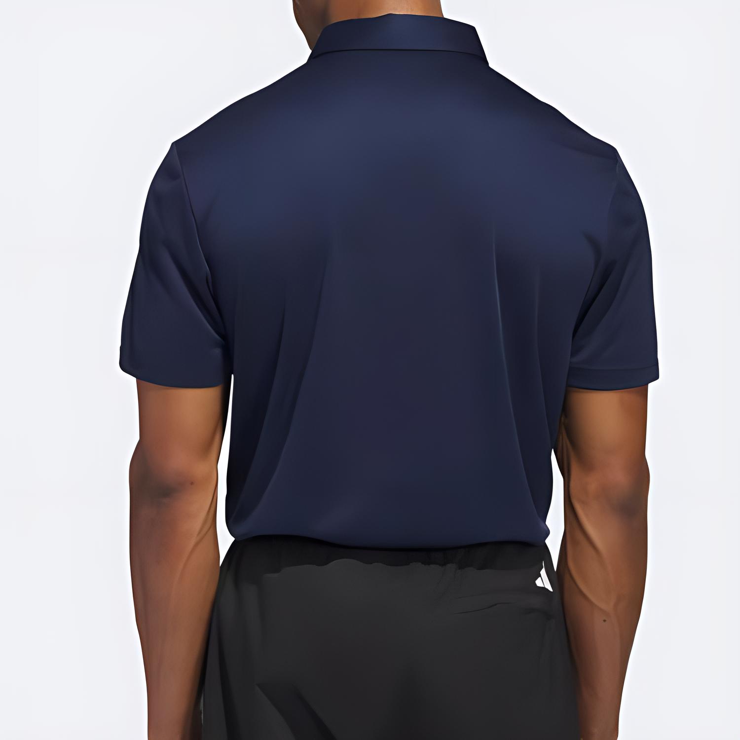 Adidas Polo Shirt Men's College Navy — фото 4