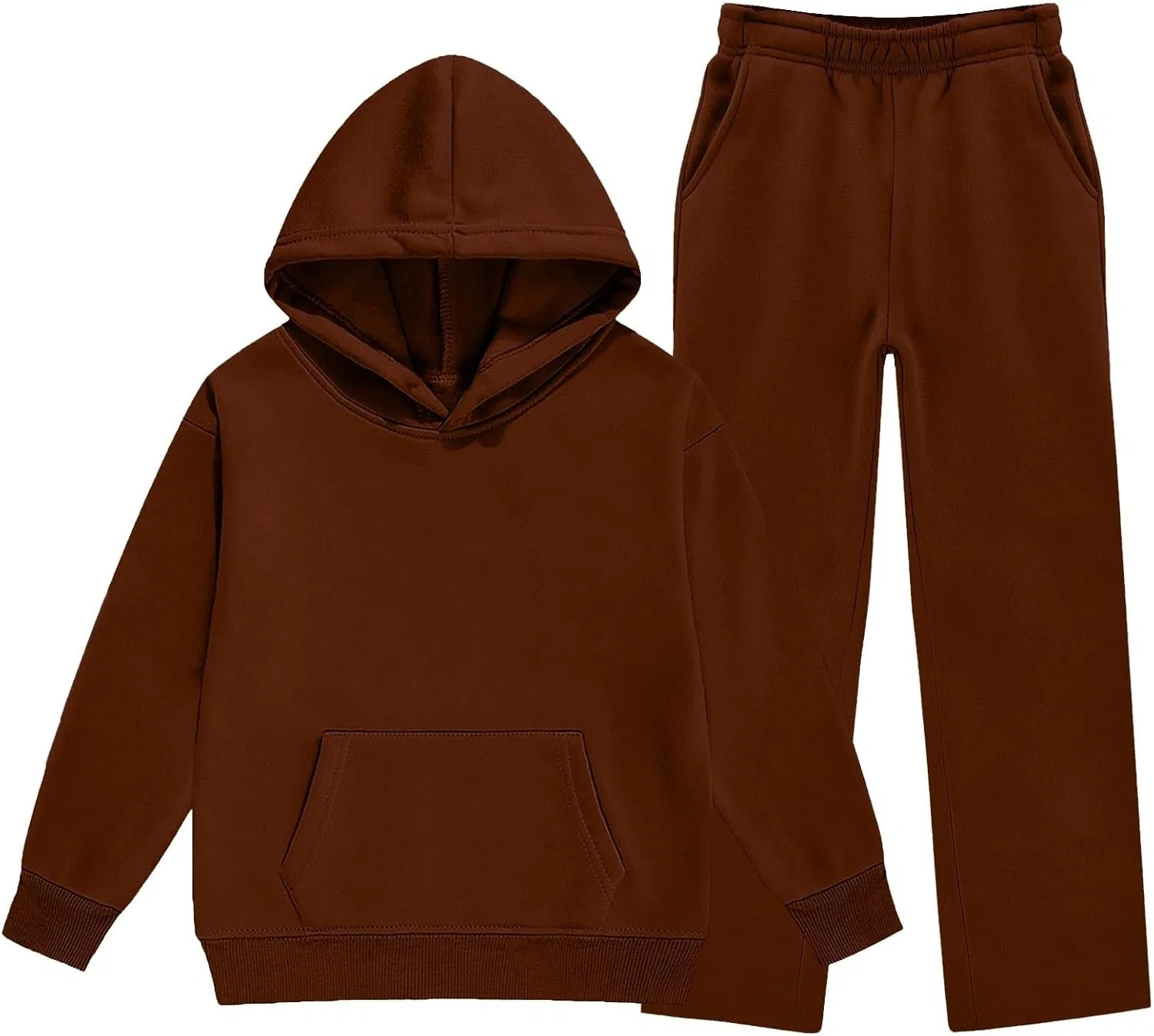 Спортивный костюм для мальчиков, худи и штаны, Brown — фото 4