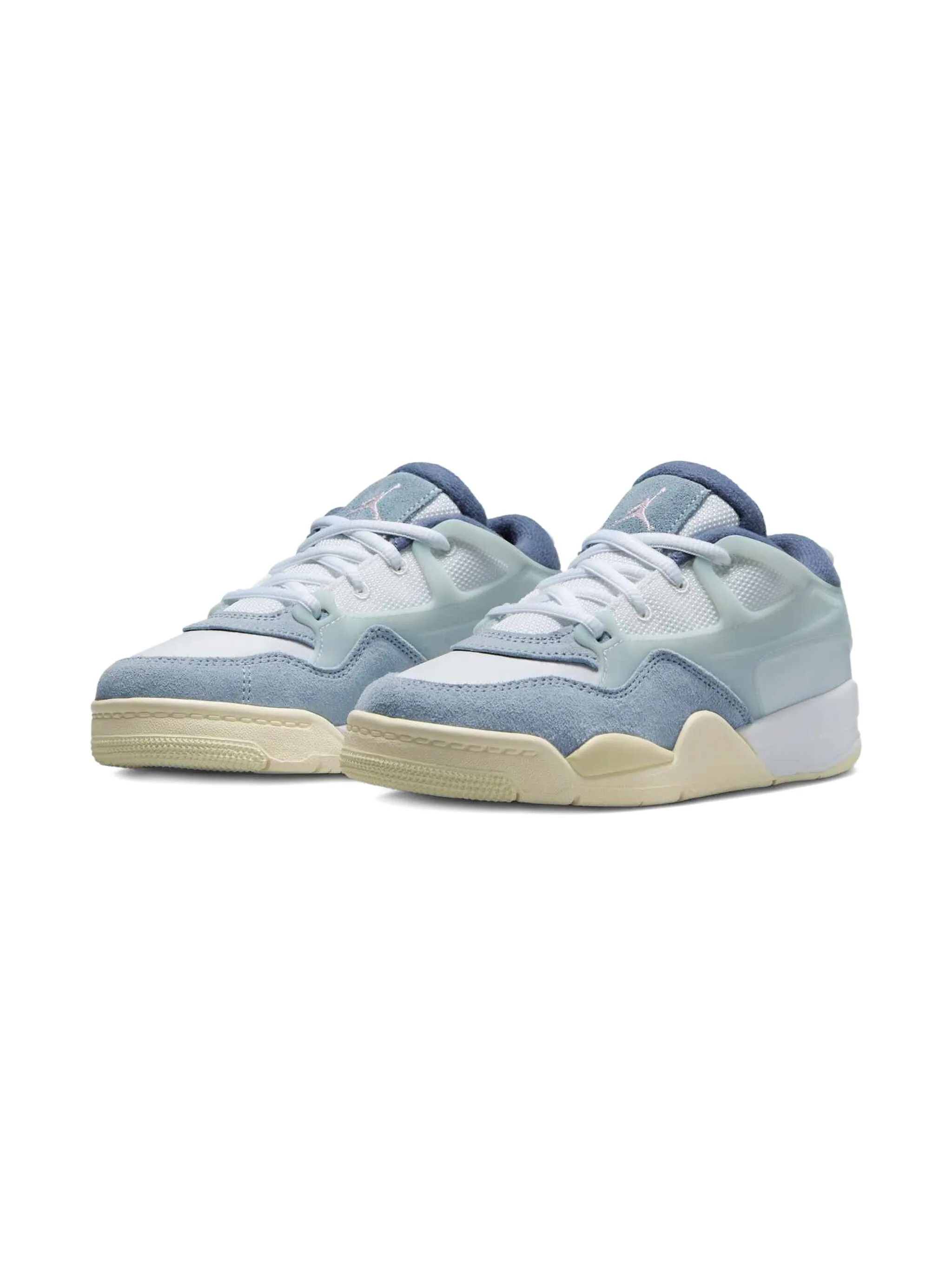 Кроссовки Air Jordan 4 Retro RM Diffused Blue/Ashen Slate Jordan Kids, синий — фото 2