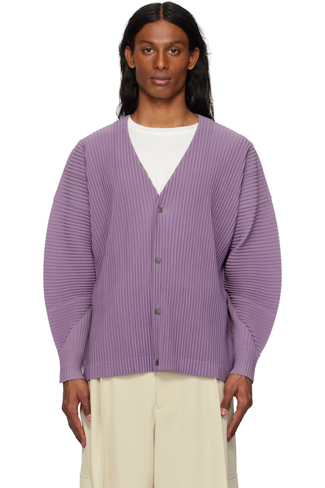 

Кардиган Monthly Color April Homme Plissé Issey Miyake, фиолетовый