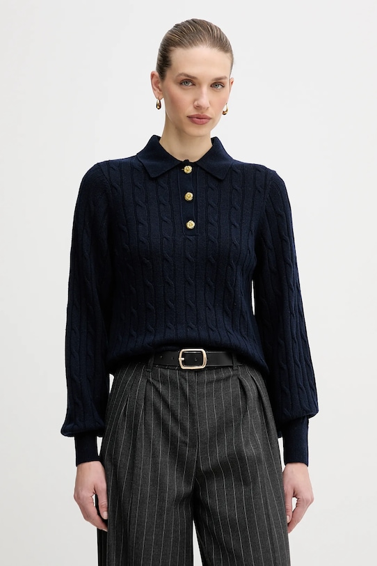 

Свитер Barbour evie из шерстяной смеси, темно-синий