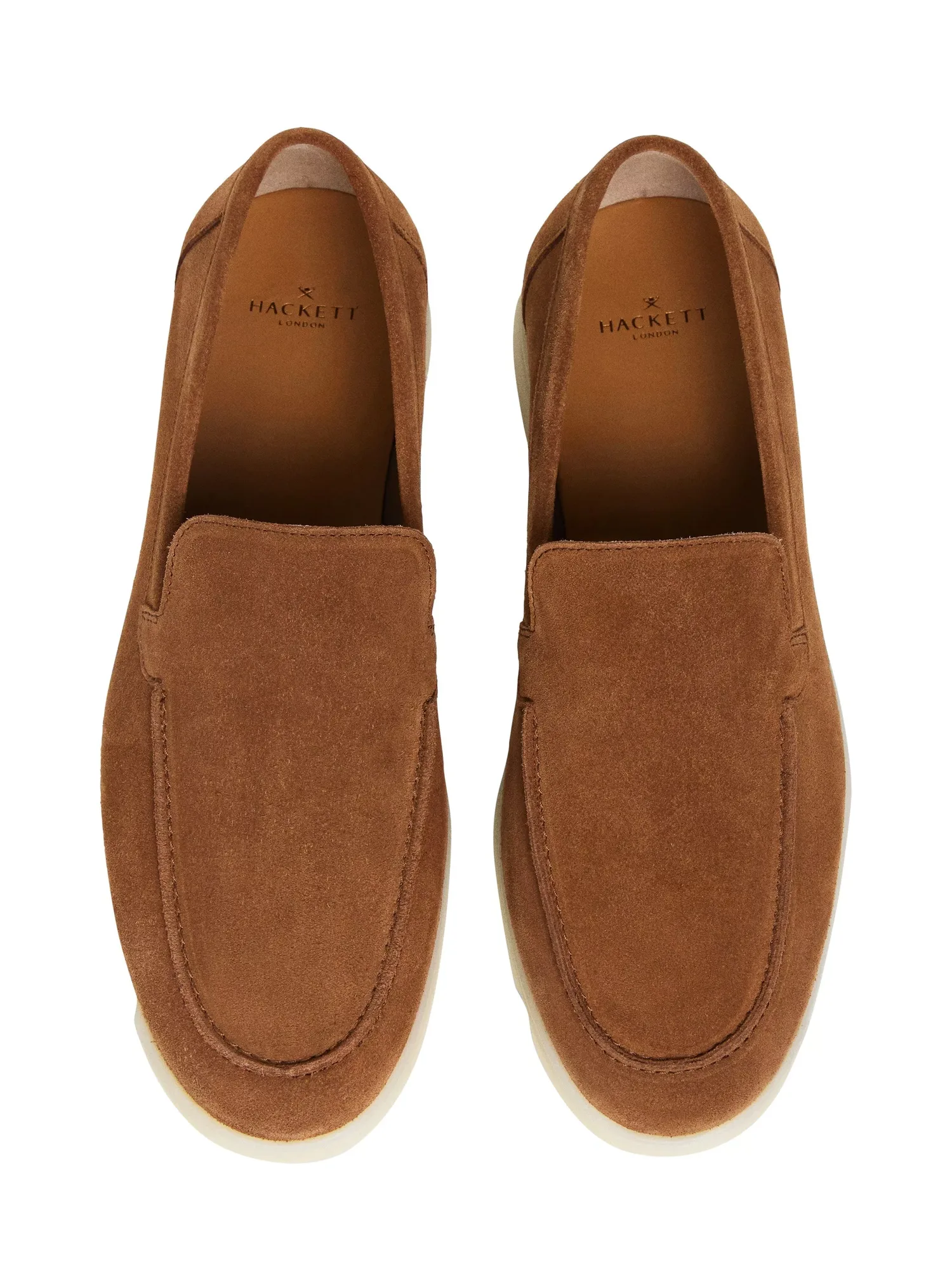Лоферы Martin из гладкой замши Hackett London, Nut Brown — фото 2