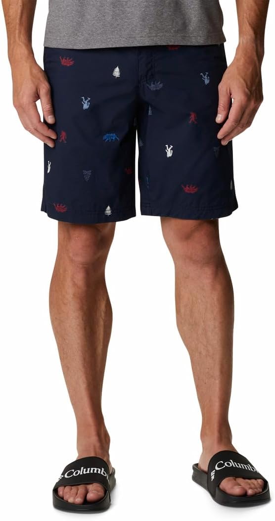 

Колумбия Мужские шорты Washed Out Printed Columbia, Collegiate Navy Camp Social Multi Print