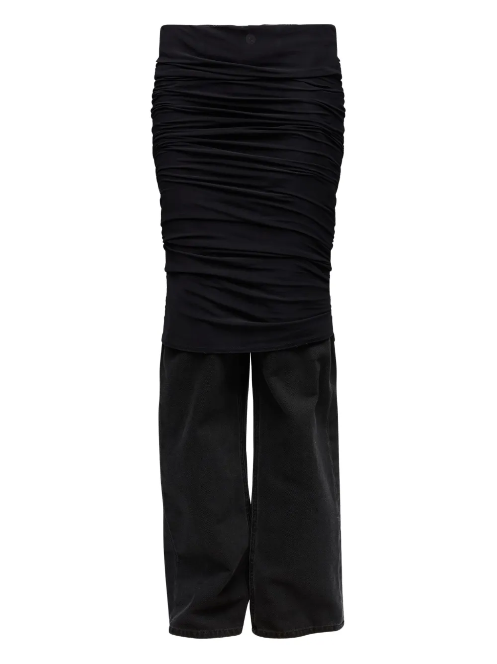

Джинсы со сборками MM6 Maison Margiela, черный