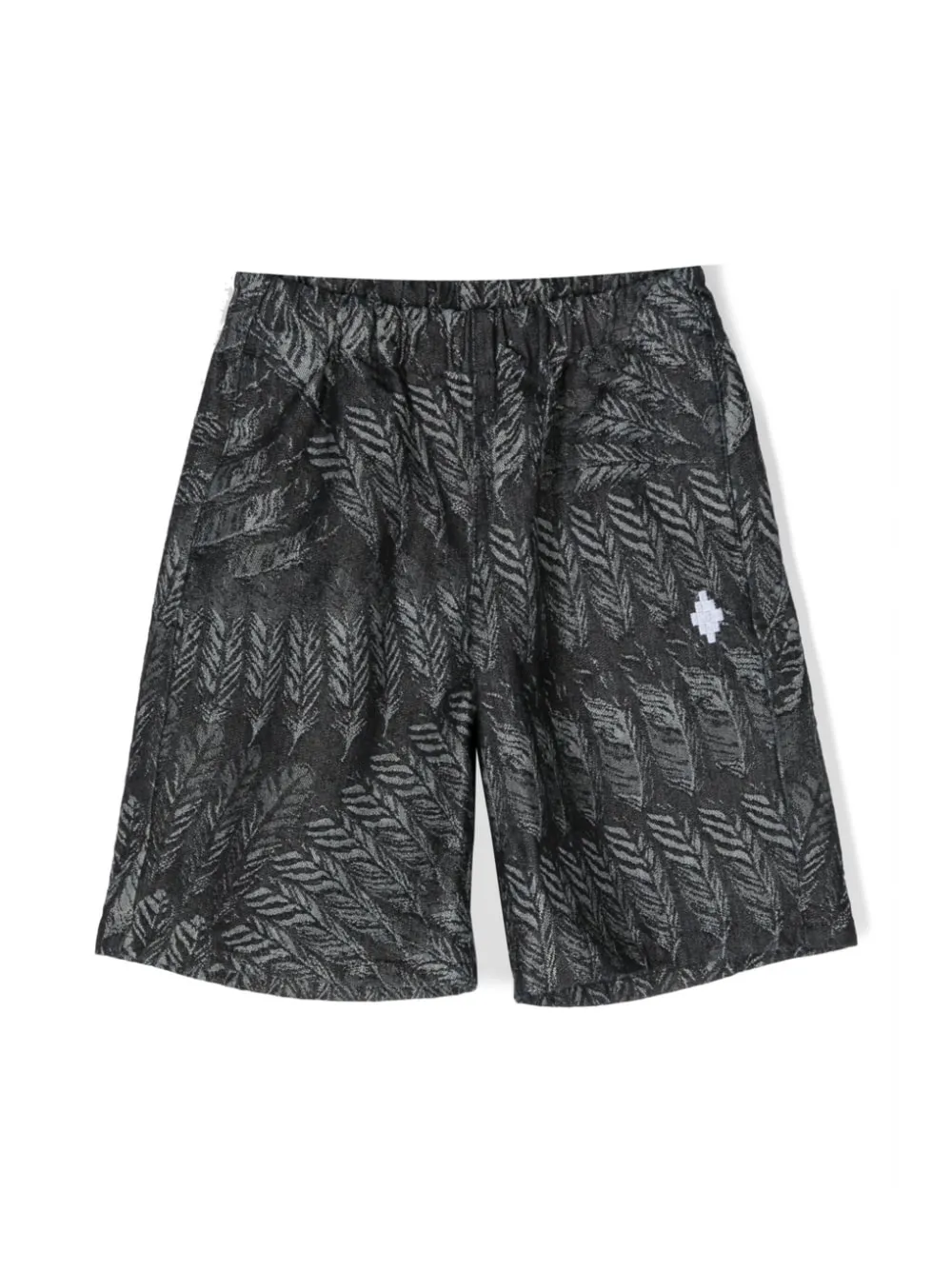 

Джинсовые шорты с вышитым логотипом и принтом Marcelo Burlon County Of Milan Kids, черный