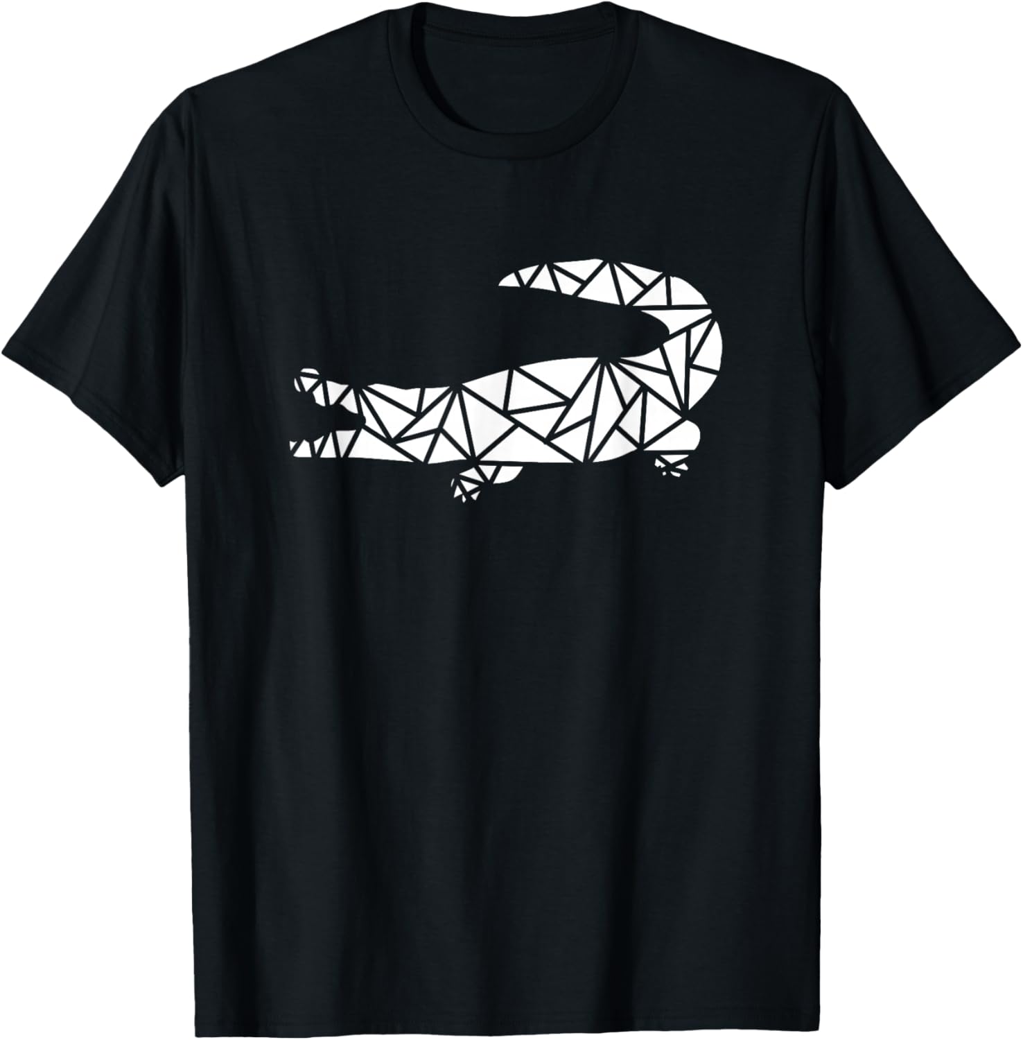 

Футболка с изображением крокодила, черная Crocodile