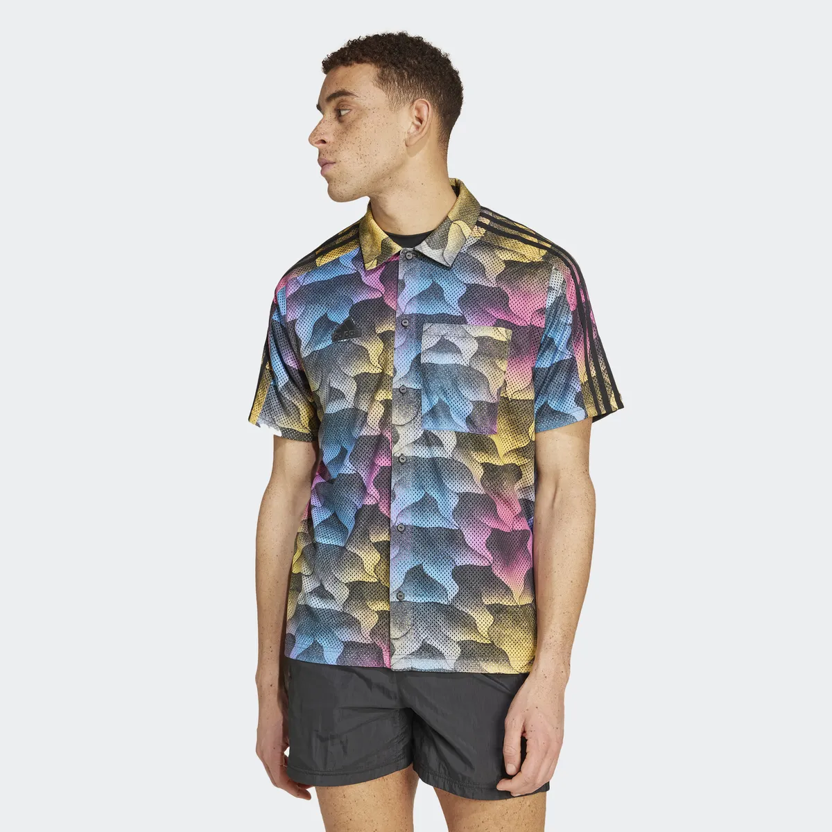 

Рубашка поло Adidas Sportswear "M TIRO AOPSHIRT", черный