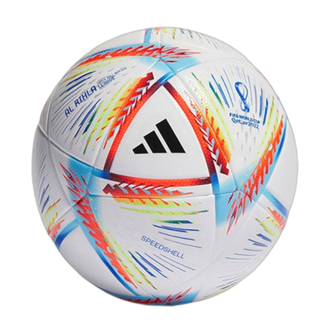 Футбольный мяч Adidas Al Rihla League Mixed 'Белый Оранжевый Синий'