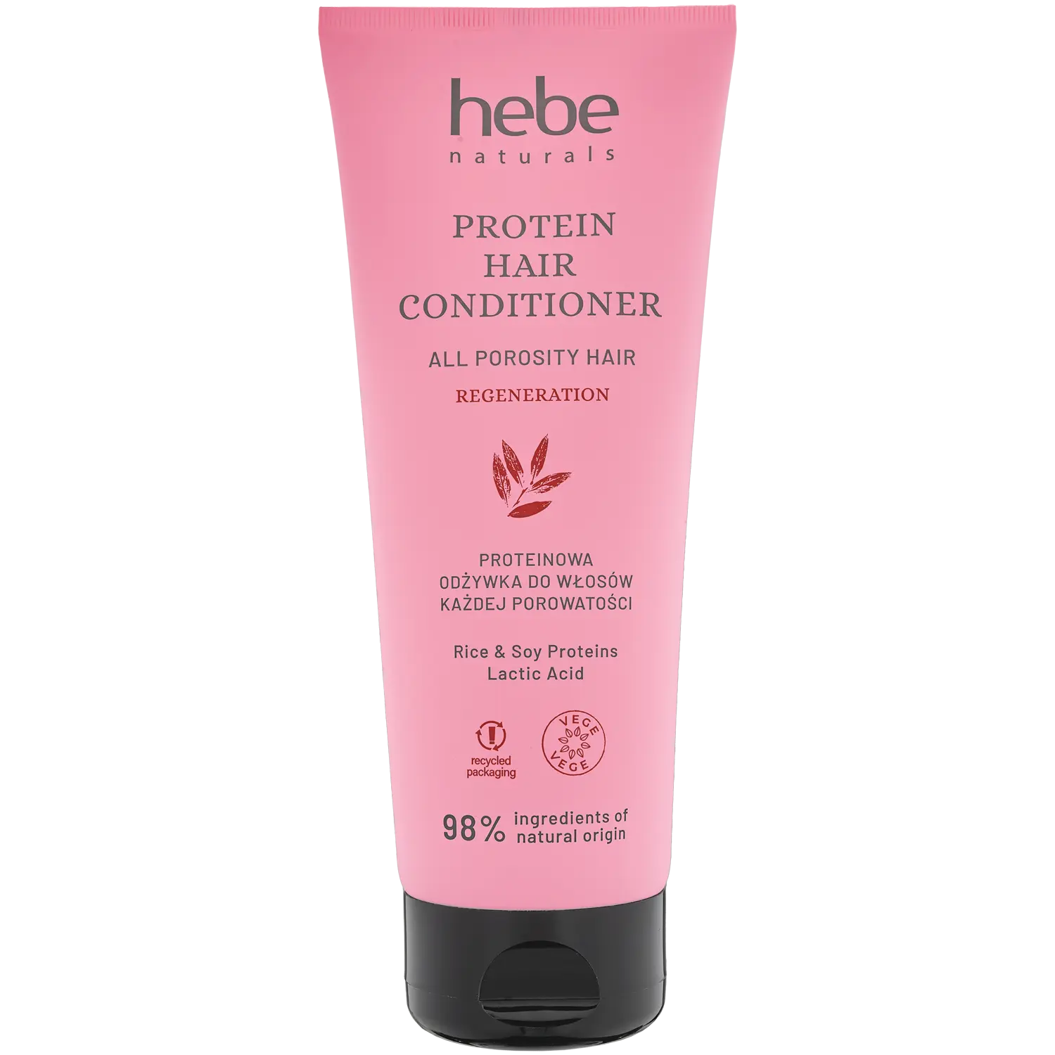 

Протеиновый кондиционер для волос любой пористости Hebe Naturals, 200 мл