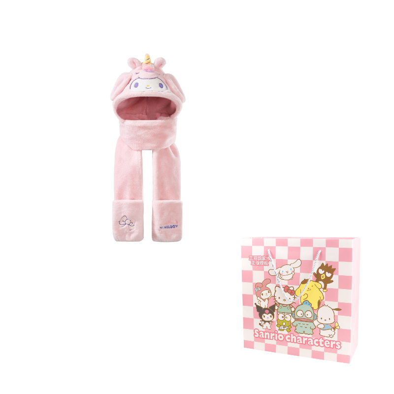 

Капюшоны Melodi и плюшевые шапки Unisex Sanrio, my melody unicorn set of 3